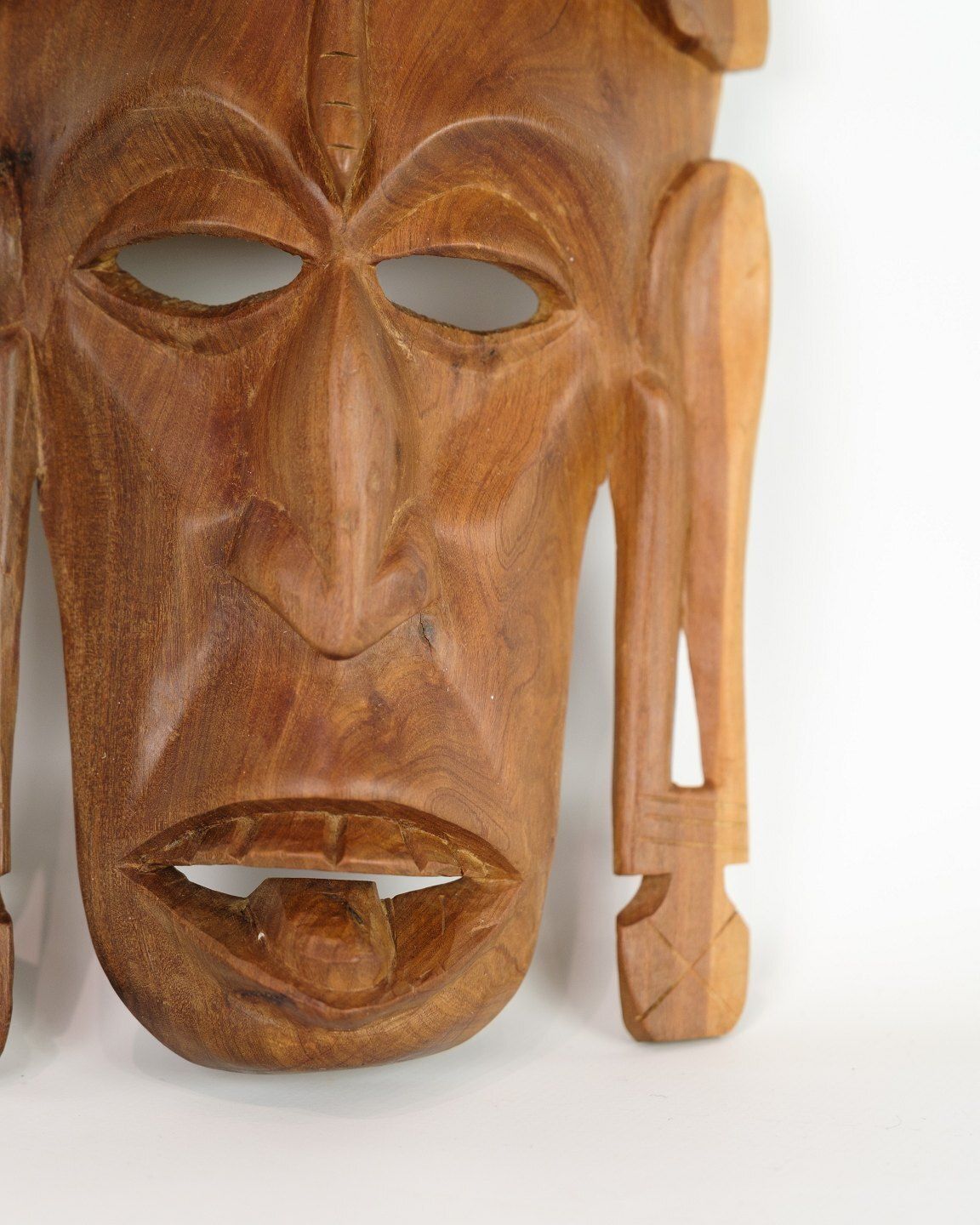 African Mask Hand Carved  In Ligth Wood photo furniture