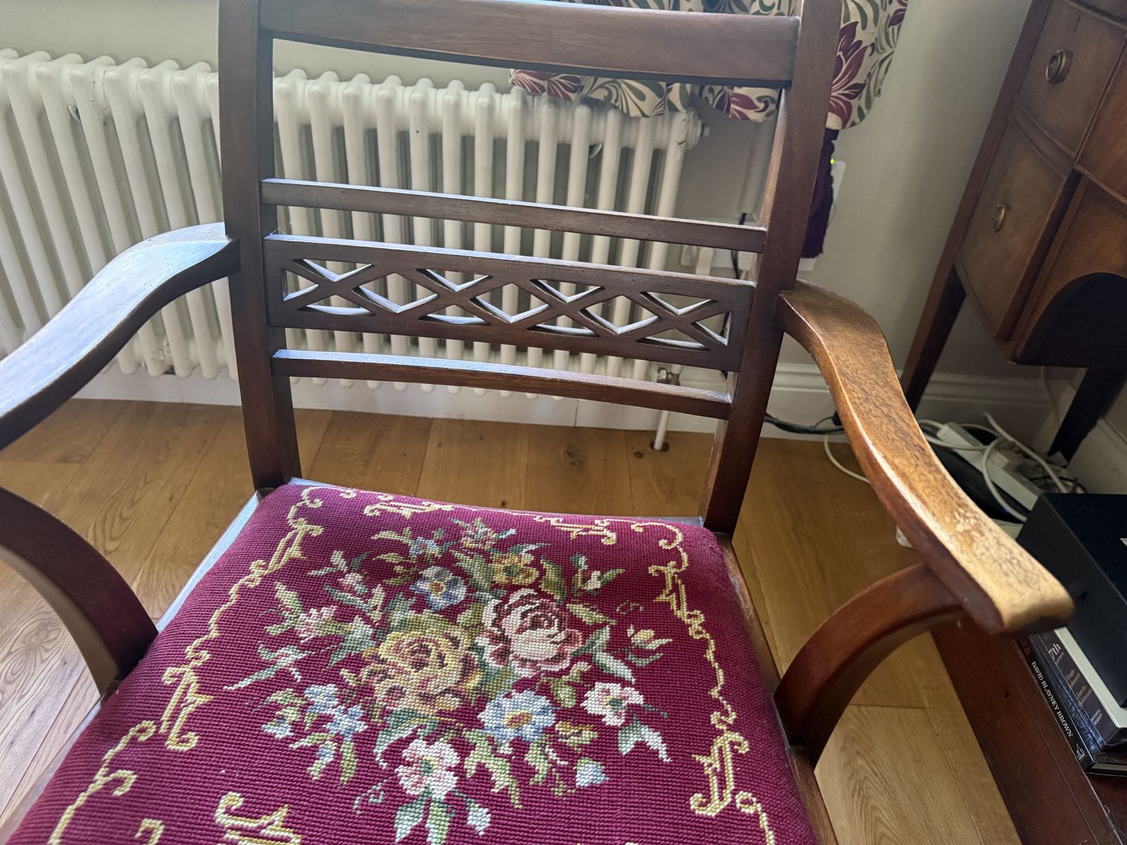 Set Of 6 Regency Mahogany Dining Chairs With Hand Stitched Tapestry Seats – C.1830 photo furniture