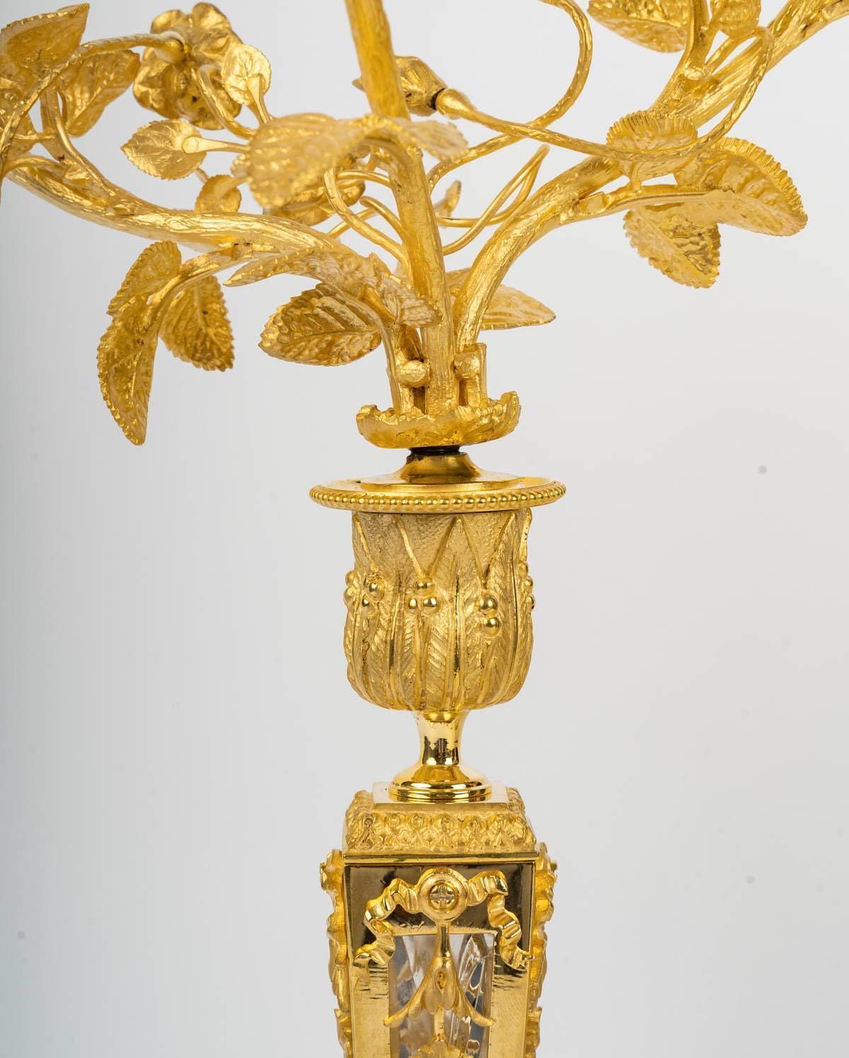Pair Of Louis XVI Style Candelabra, 19th Century. photo for sale