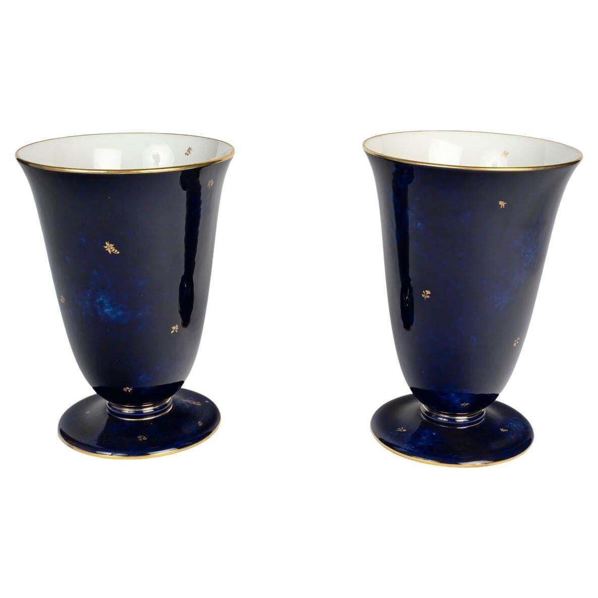 Pair Of Early 20th Century Sèvres Porcelain Vases.