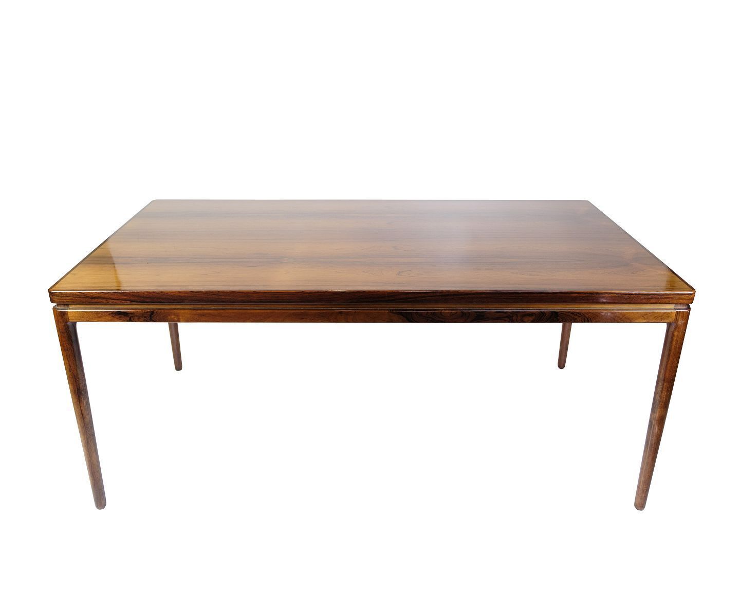 Dining Table With Extension In Rosewood By Johannes Andersen For Chr. Linneberg From 1960s