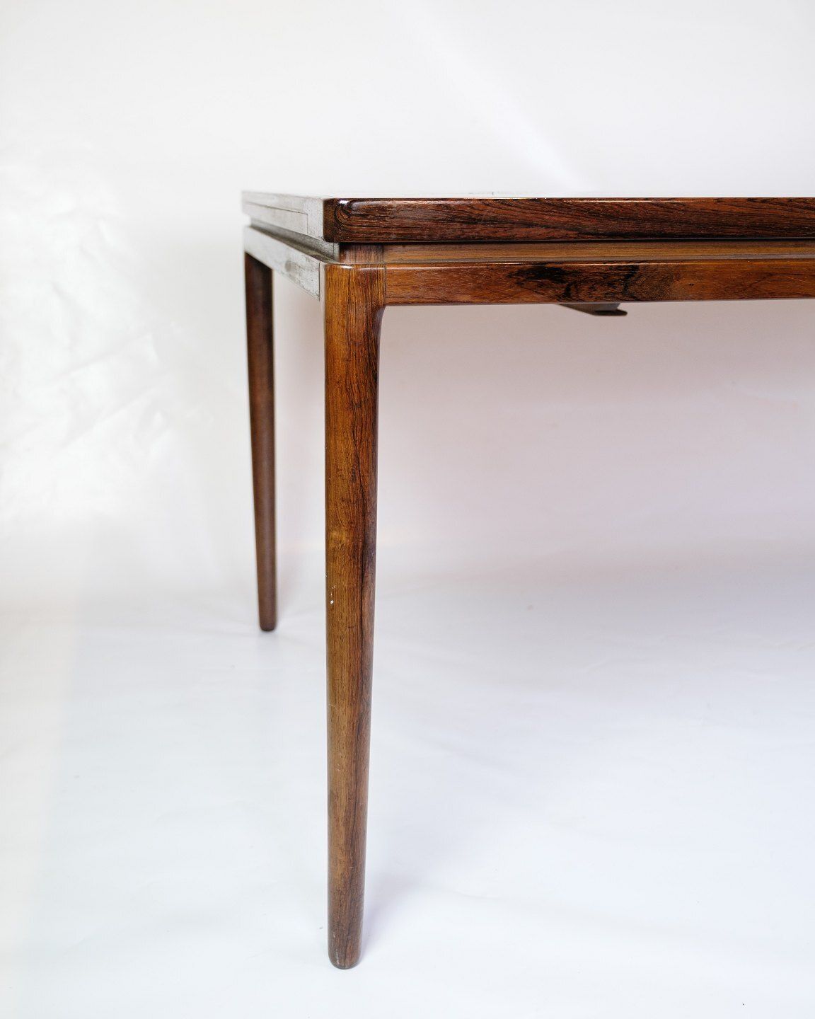 Dining Table With Extension In Rosewood By Johannes Andersen For Chr. Linneberg From 1960s photo for sale