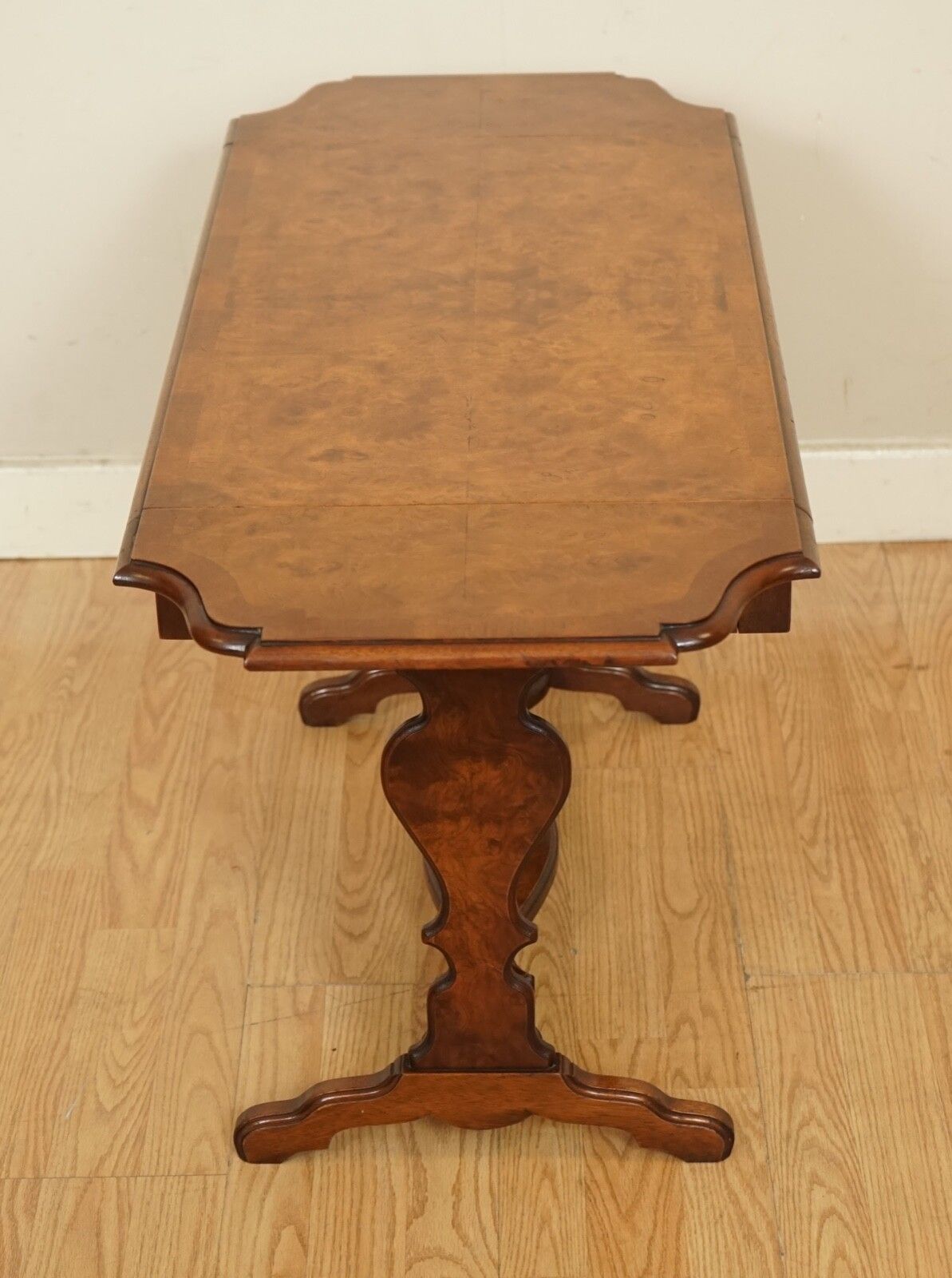 Lovely Bevan And Funnell Burr Walnut Extending Dropleaf Side End Table photo vintage