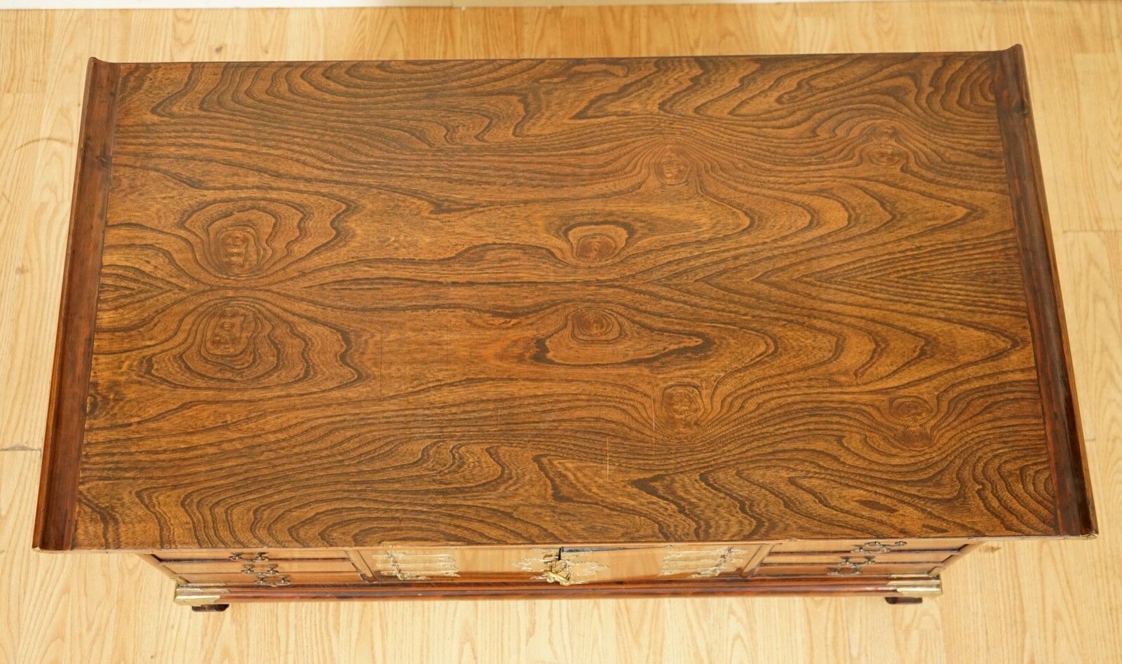 photo for sale Stunning Late 19th Centry Korean Elm Coffee Table With Lots Of Drawers