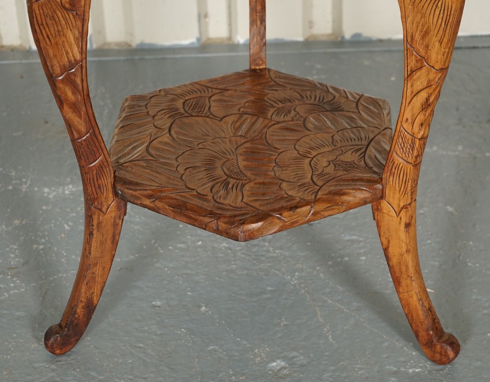photo for sale Early 19th Century Liberty's London Hand Carved Occasional Side End Lamp Table