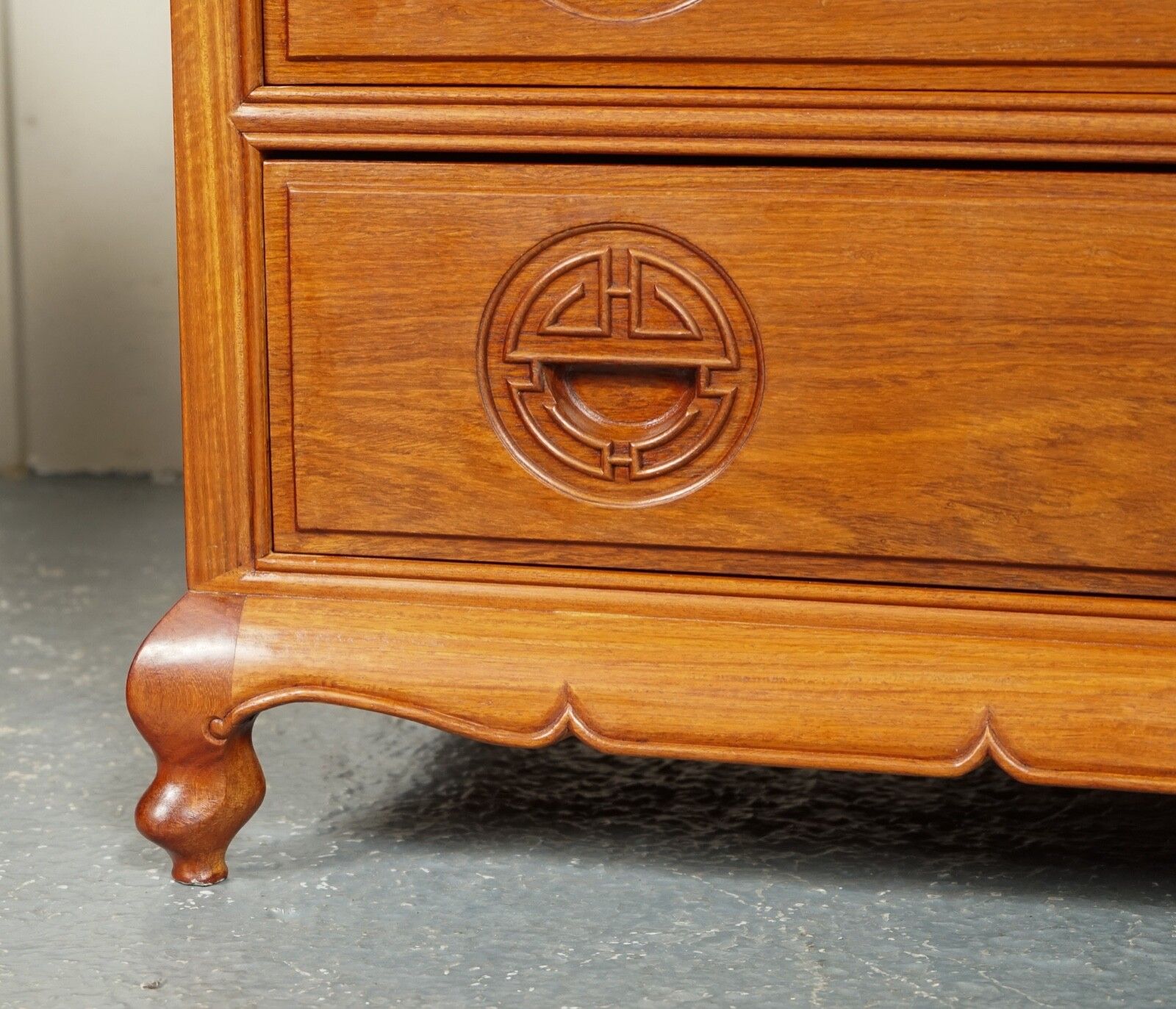 Beautiful Vintage Teak Oriental Chest Of Drawers photo vinterior