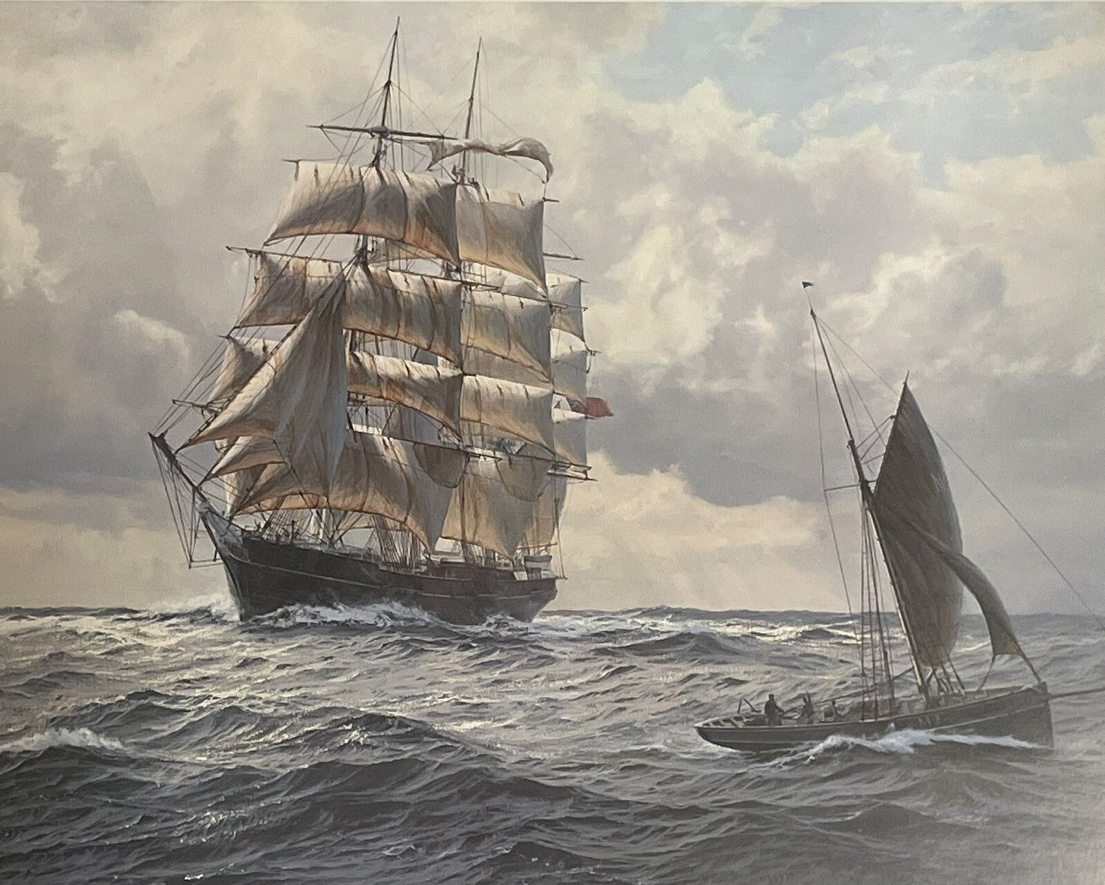 Art Limited Print 467/600 By J. Steven Jews The Tweed In The Channel 1875 Campaign photo