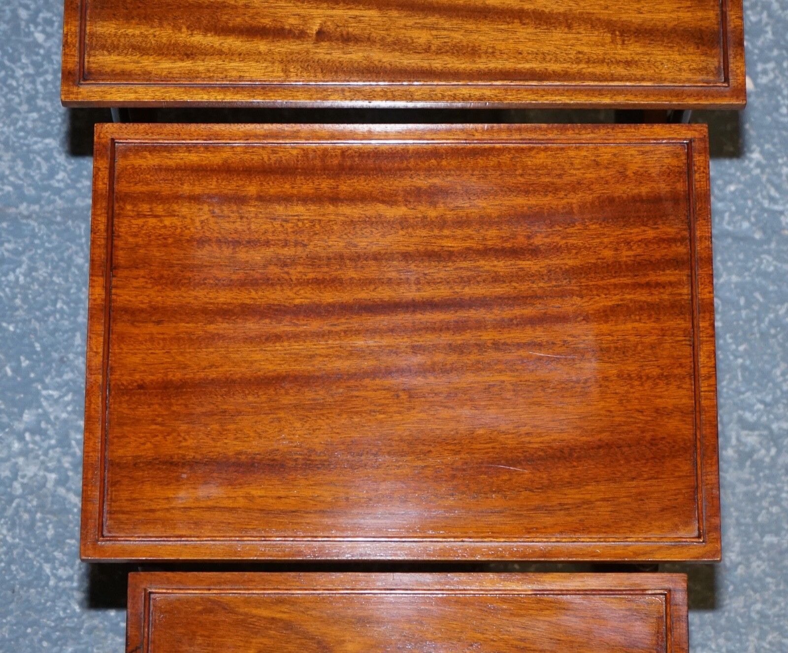 photo for sale Georgian Nest Of Four Nesting Tables Side Tables With Bamboo Legs