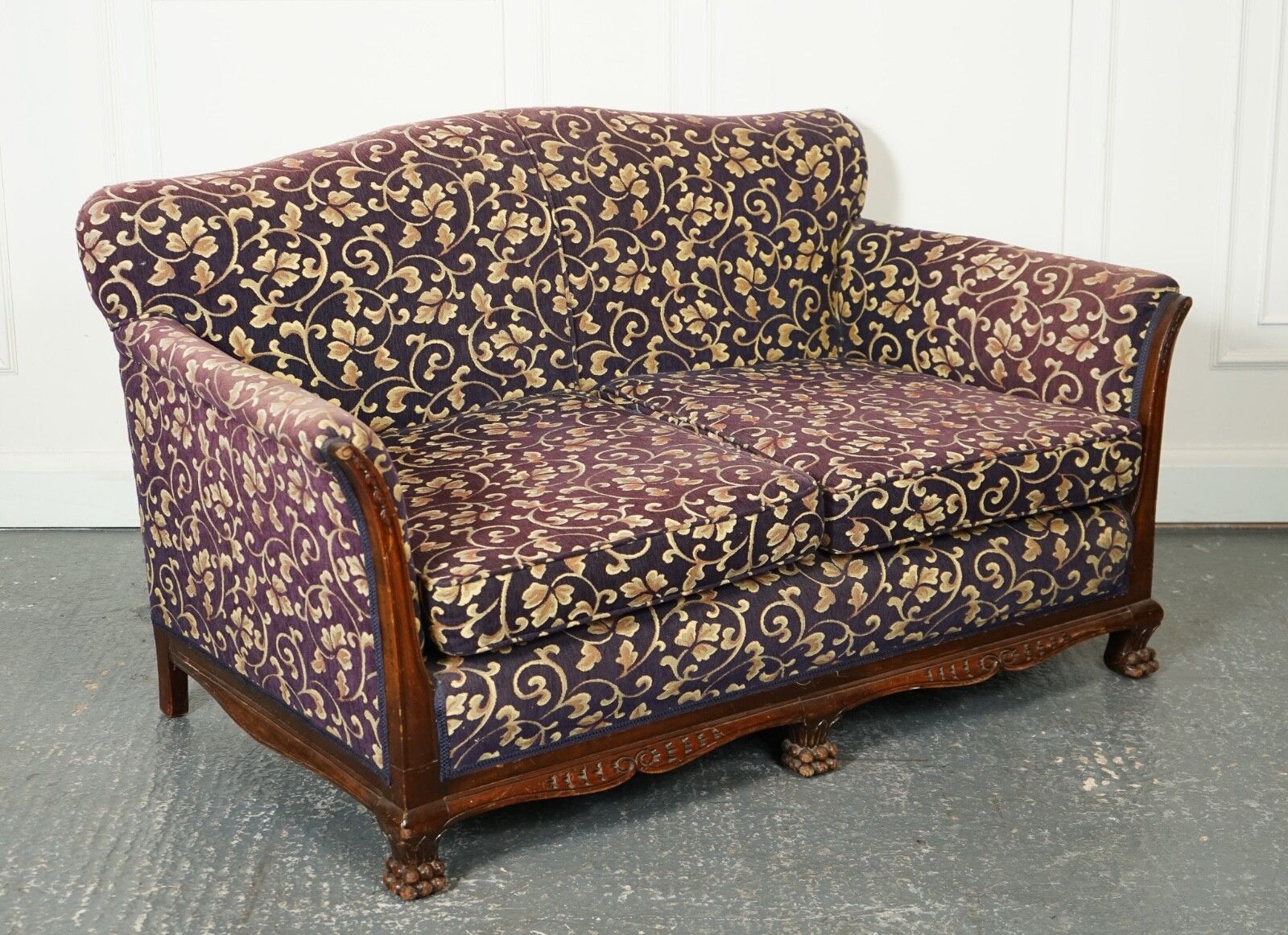 Victorian Fabric Bergere Suite Sofa And Two Armchairs Upholstery Project J1 photo Furniture