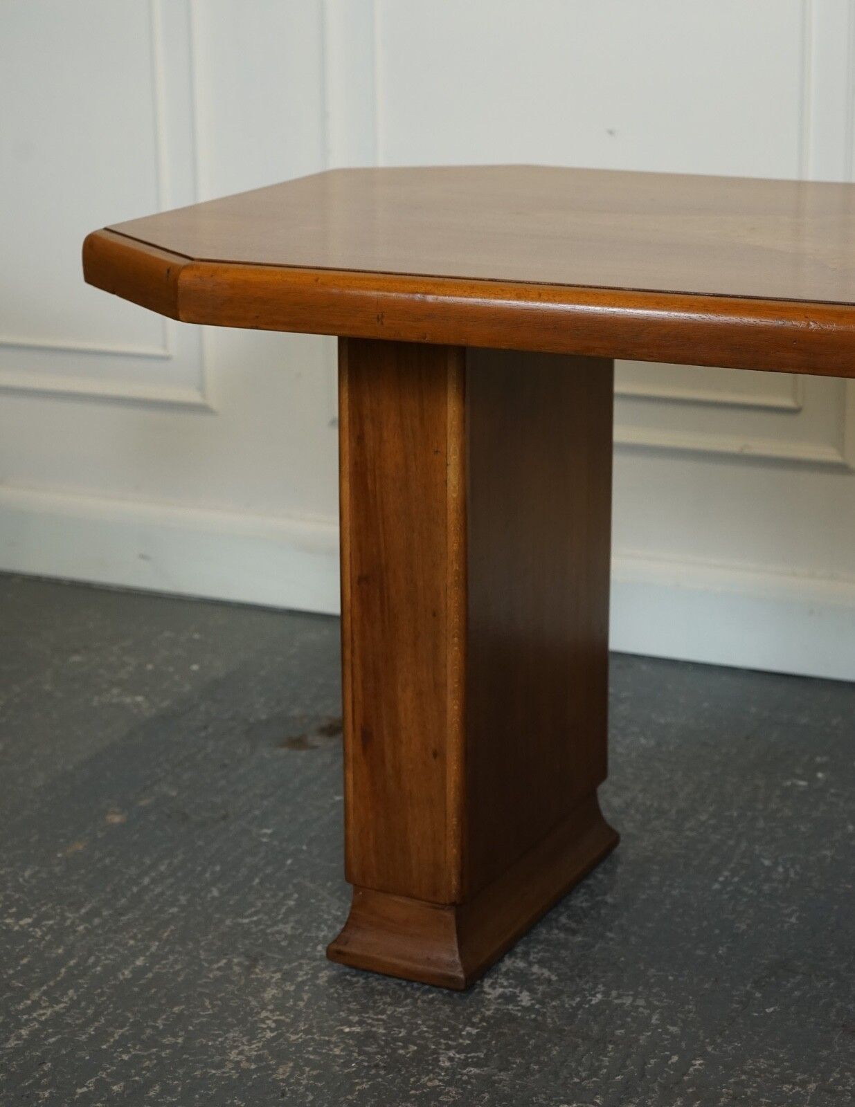 Vintage Art Deco Walnut Dining Table 4 To 6 Person J1 photo vintage