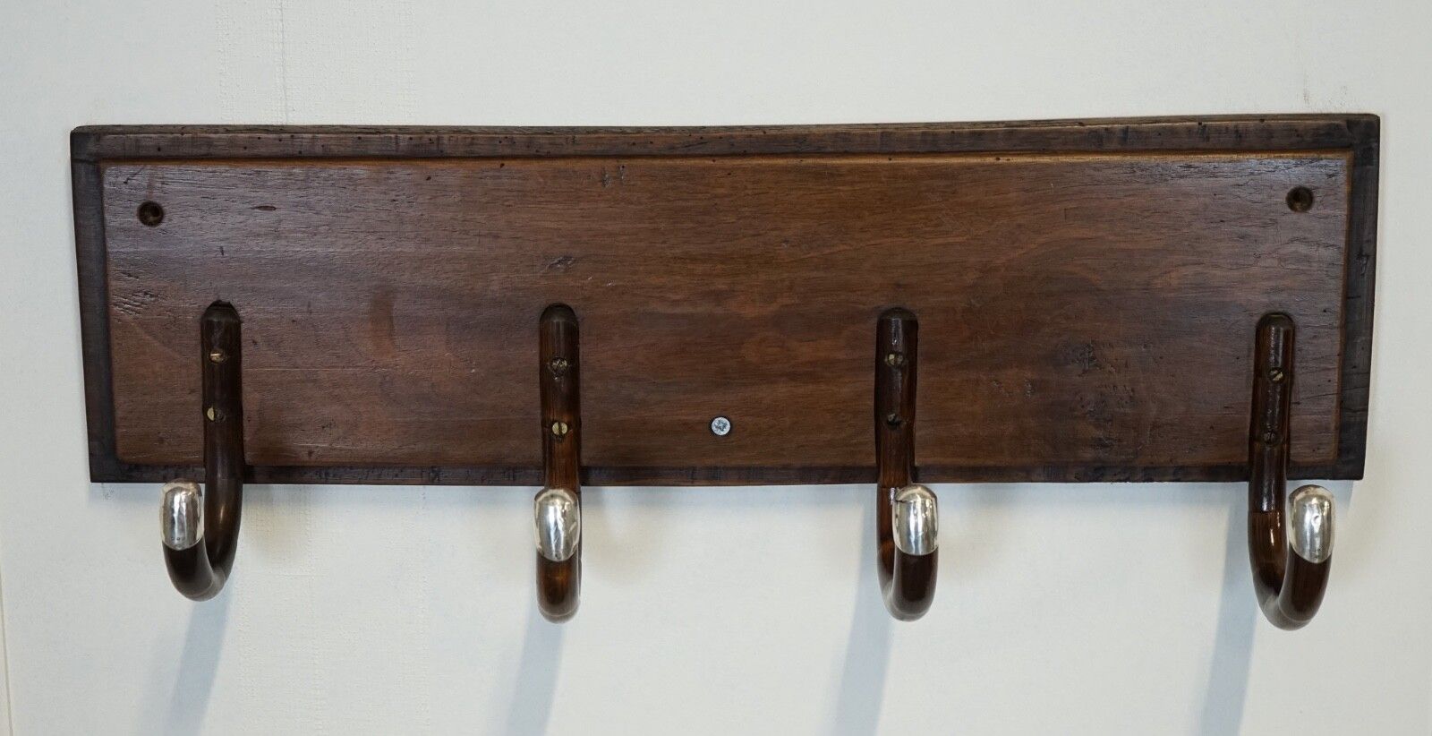 Rare Custom Made Art Deco 1920 Sterling Silver Mounted Hat Coat Wall Rack J1 photo 1400.0
