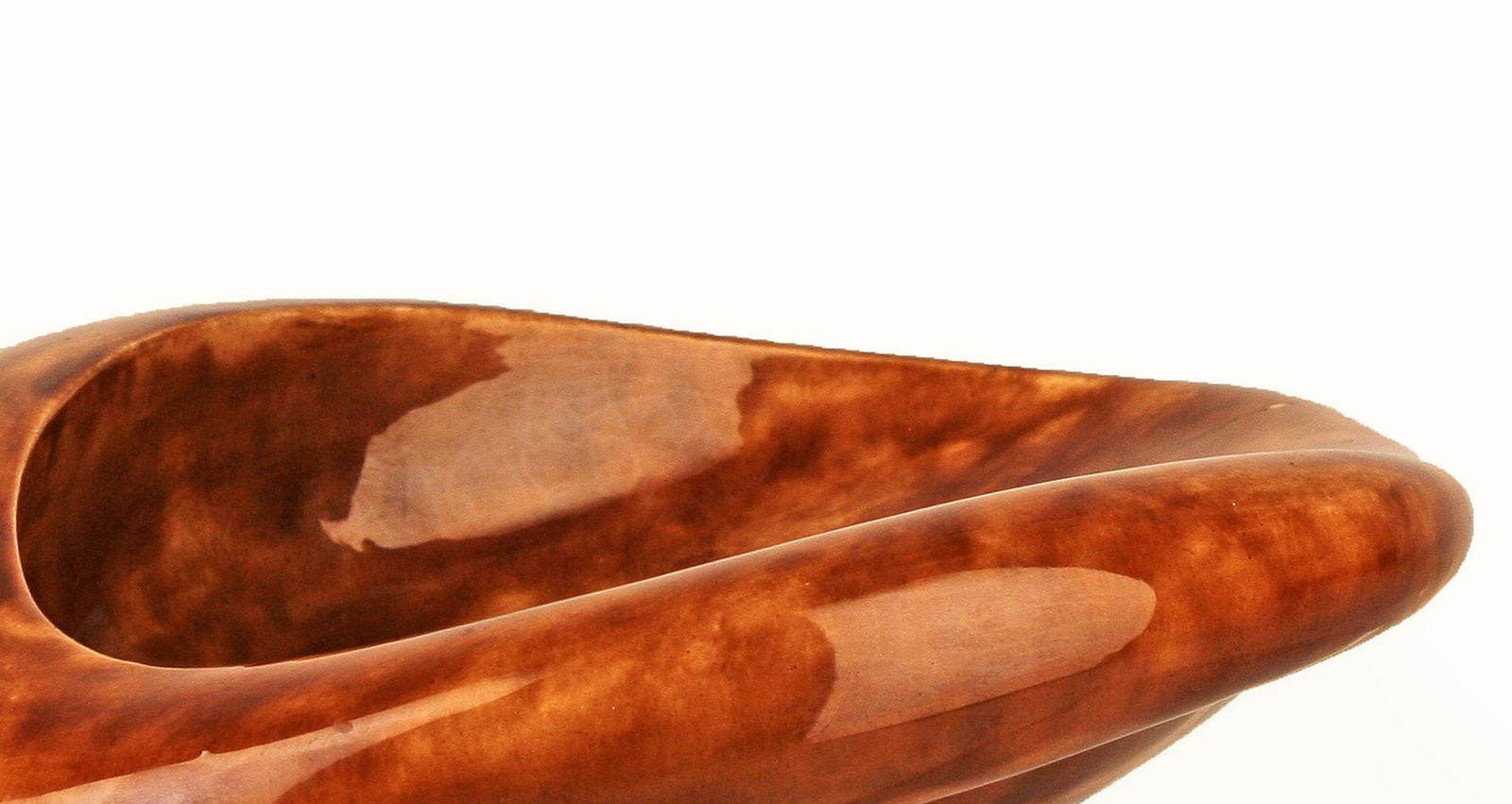 photo furniture Mid 20 Century Modern Glazed Ceramic Sinuous Organic Design Bowl By French Luxury Brand Hermès Paris