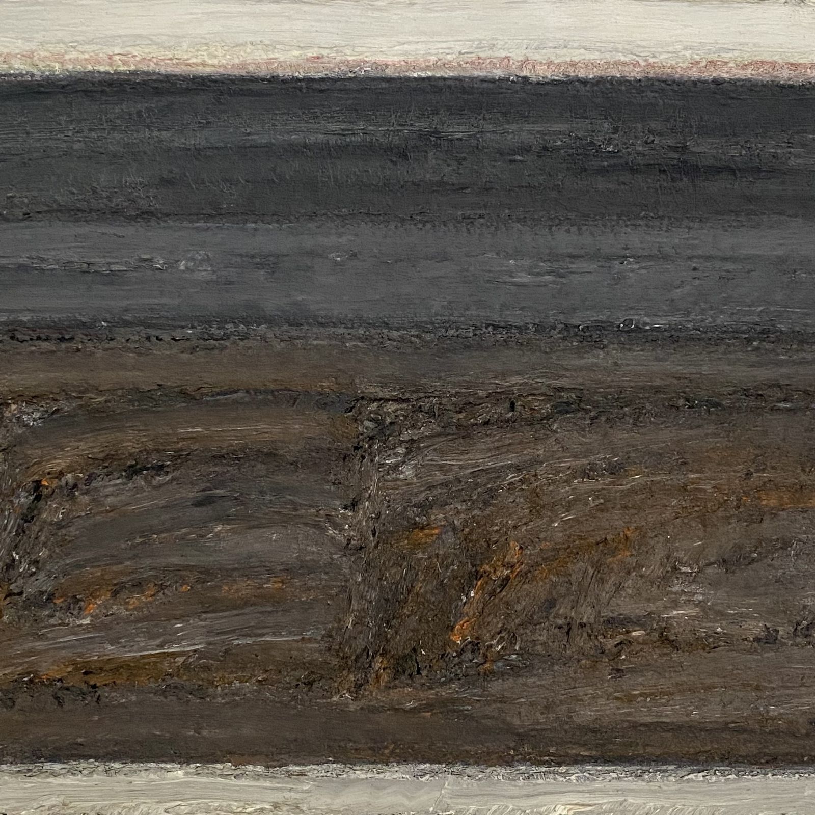 Large Swedish Modernist Abstract Painting By Max Gregor Carlsson photo vintage