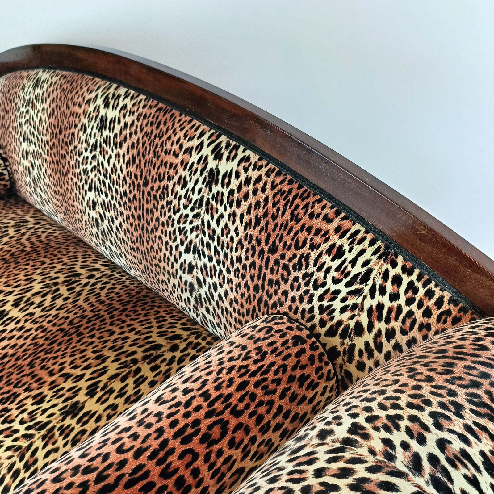 Biedermeyer Style Sofa In Leopard Trim photo 1168.0