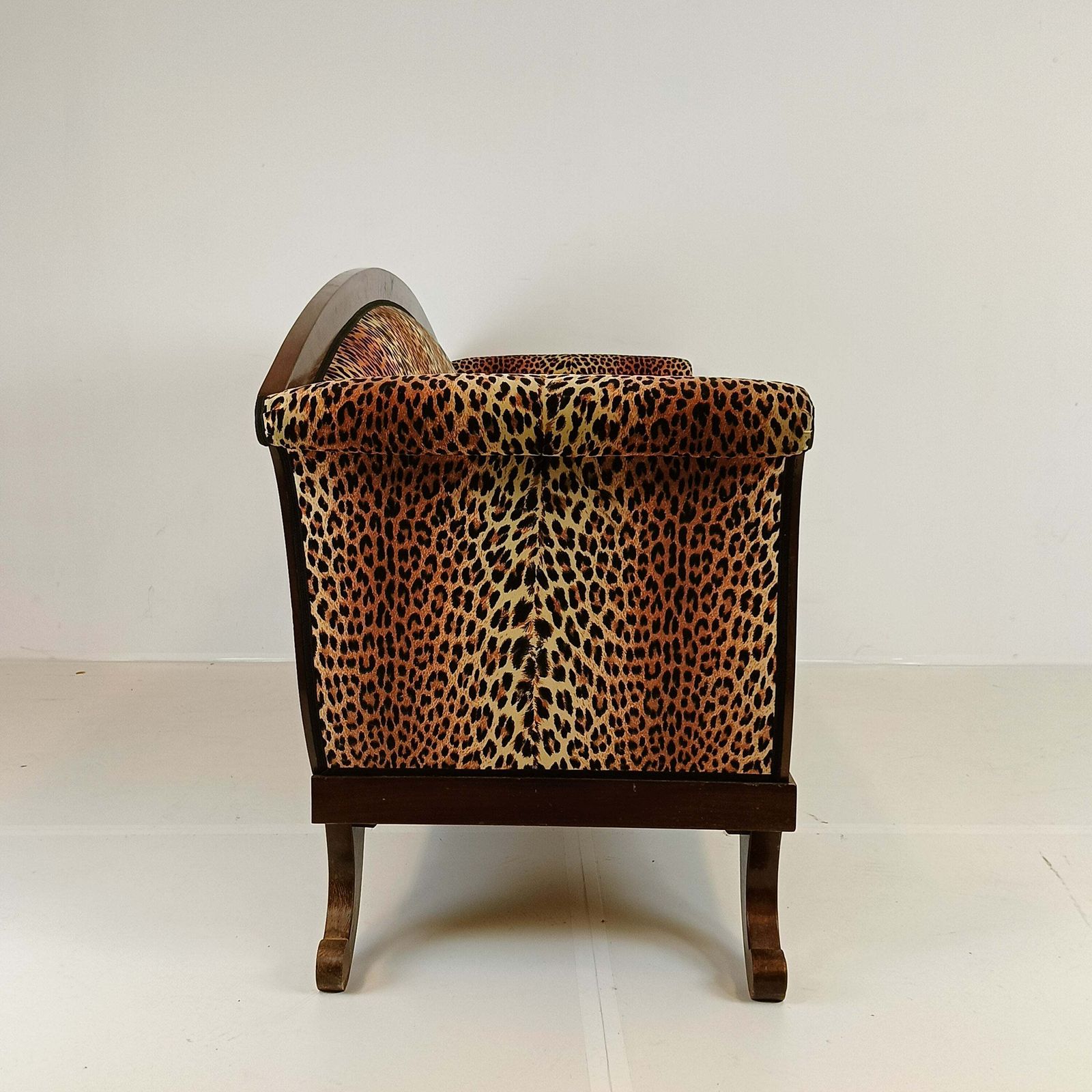 1168.0 Biedermeyer Style Sofa In Leopard Trim photo
