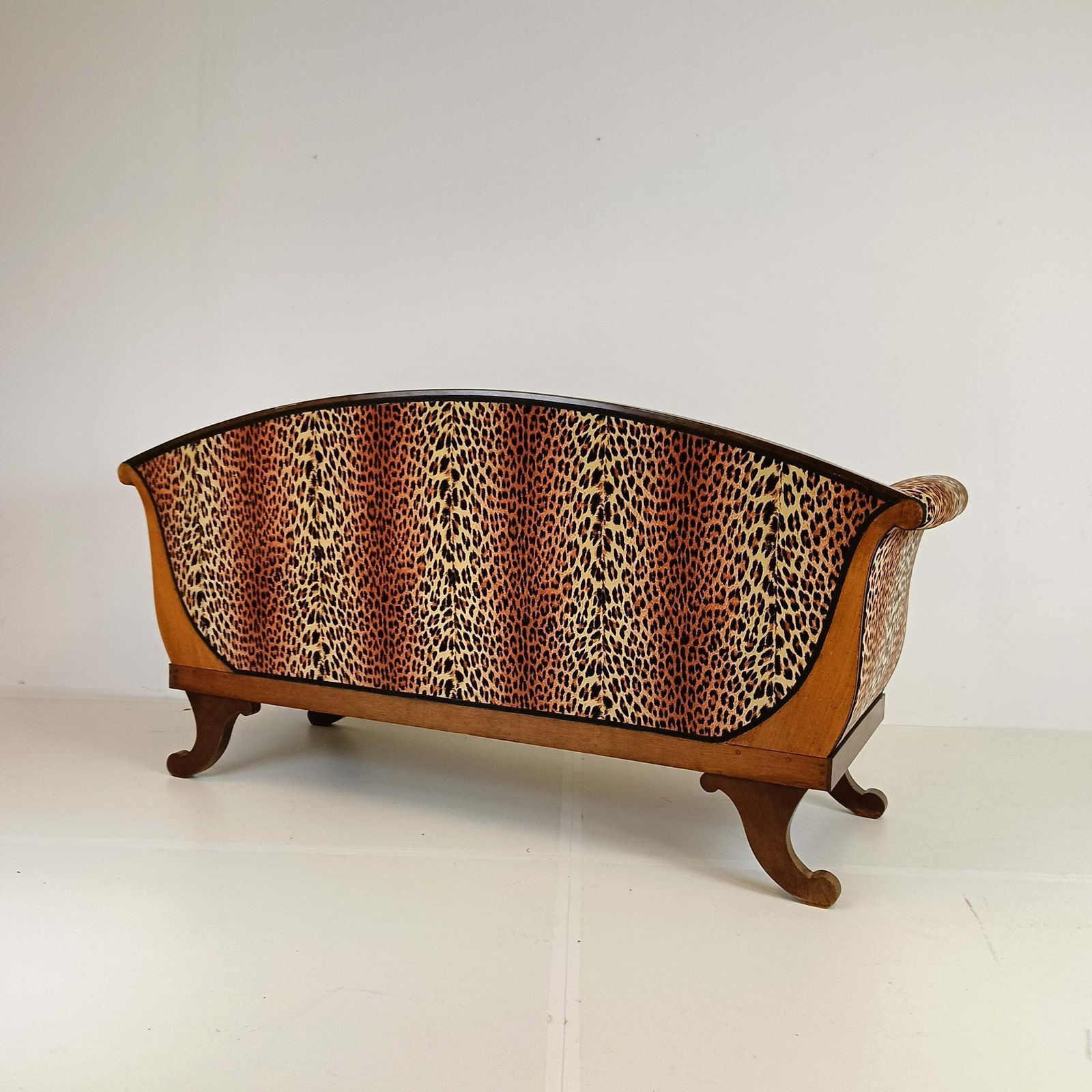 photo buy Biedermeyer Style Sofa In Leopard Trim