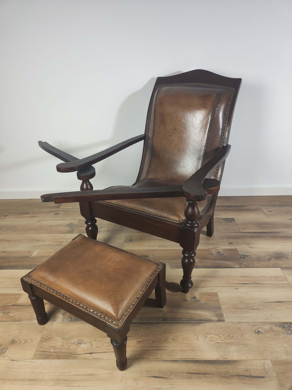 Antique Castle Armchair/Chipperchair Including Stool photo furniture