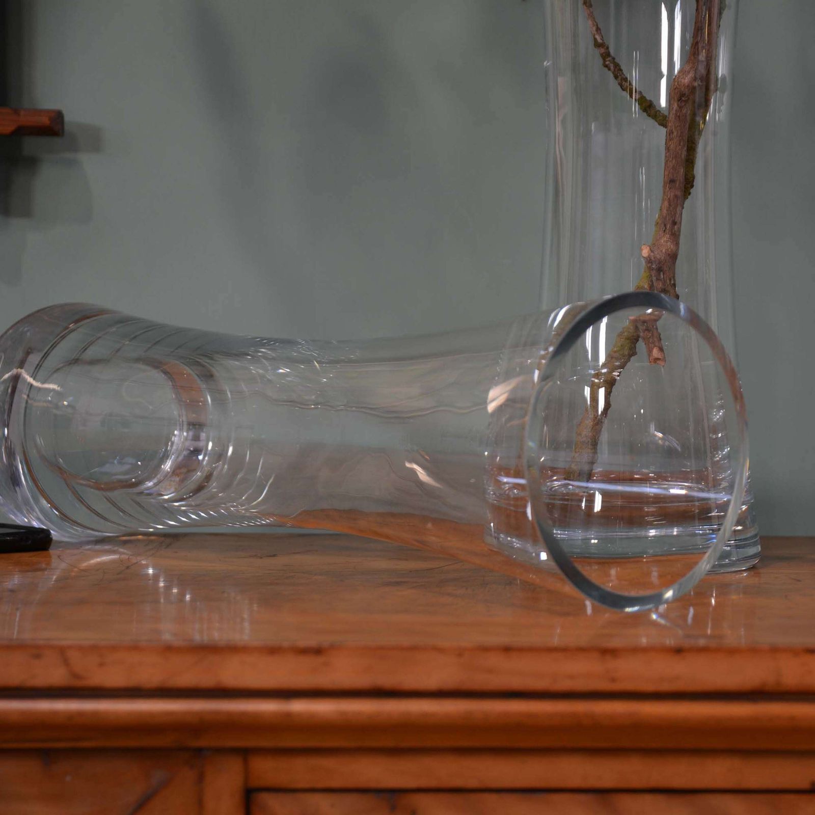 A Pair Of 20th Century Tall Flower Vases photo for sale
