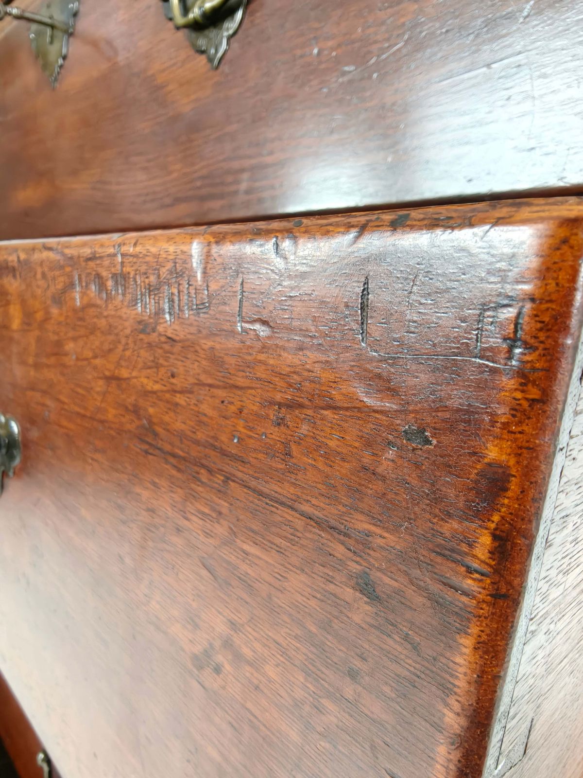 photo vintage George III Country Tallboy / Chest On Chest