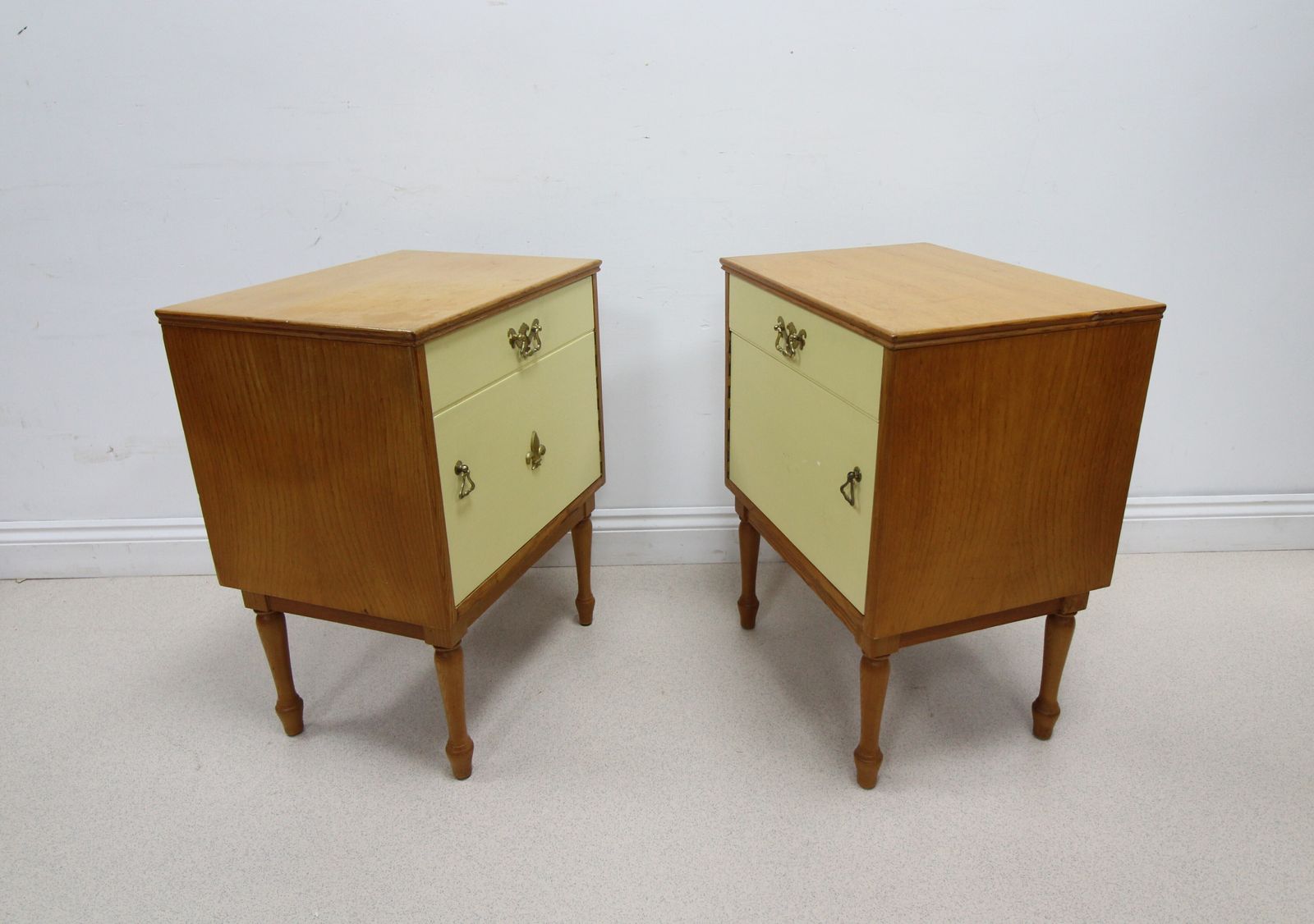 Pair Of Mid Century Alfred Cox Bedside Cabinets photo Furniture