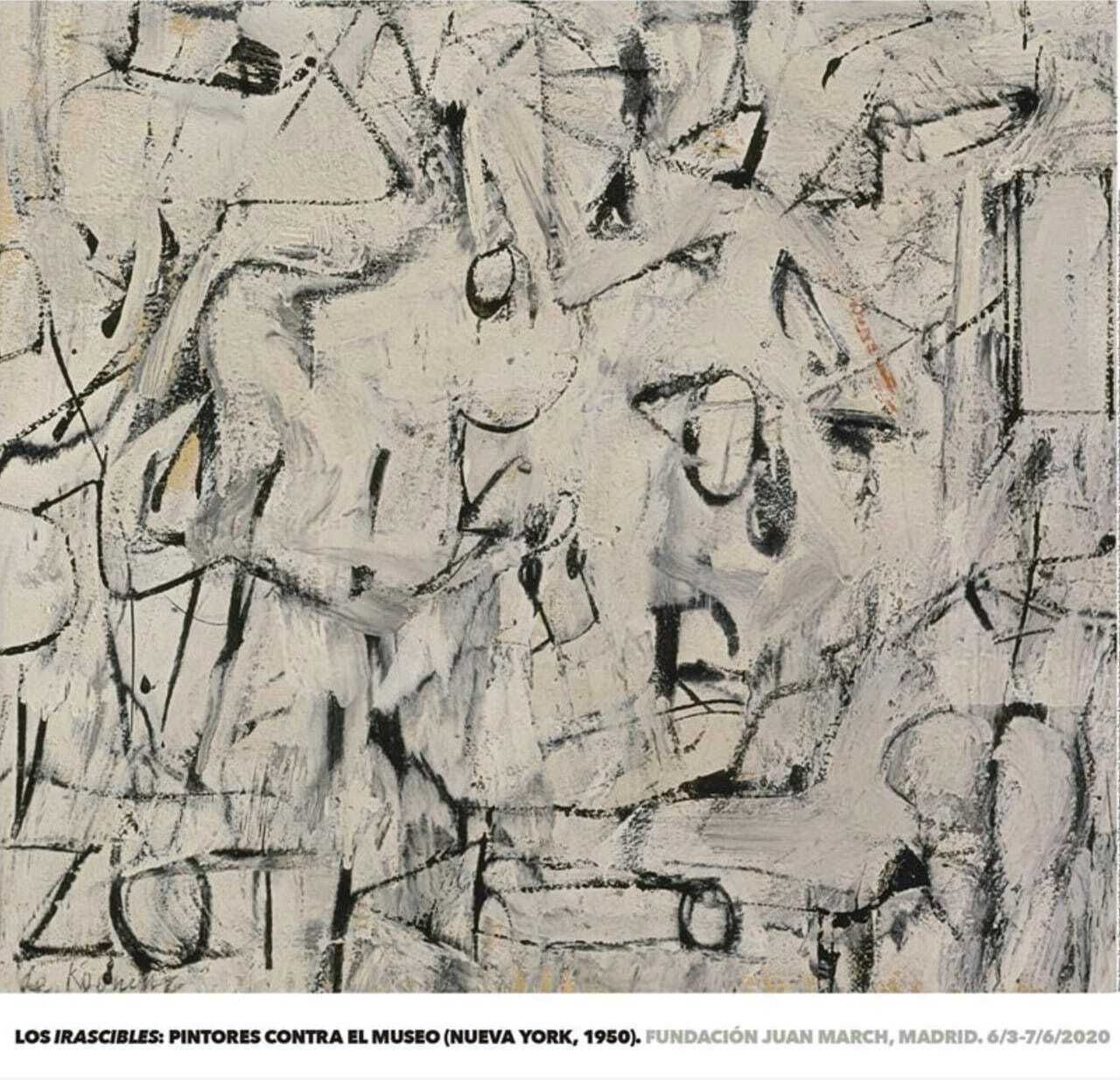 Willem De Kooning Exhibition Poster   Zot   Artists Against The Museum   Stunning Museum Print From The Abstract Expressionist