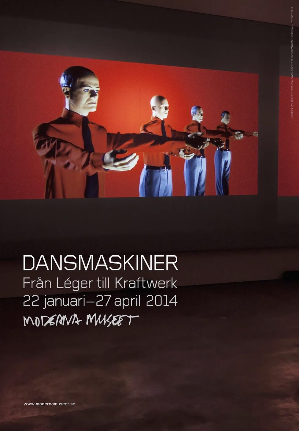 Official Kraftwerk Exhibition Poster   Dansmakiner (Dance Machine)   Authentic Official Electronic Music Print