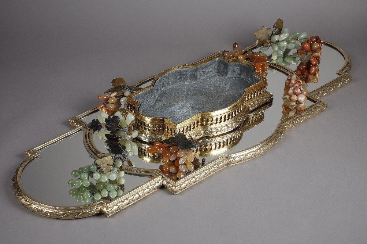 Tetard   Centerpiece 3 Parts And Its Planter In Xixth Vermeil photo vintage