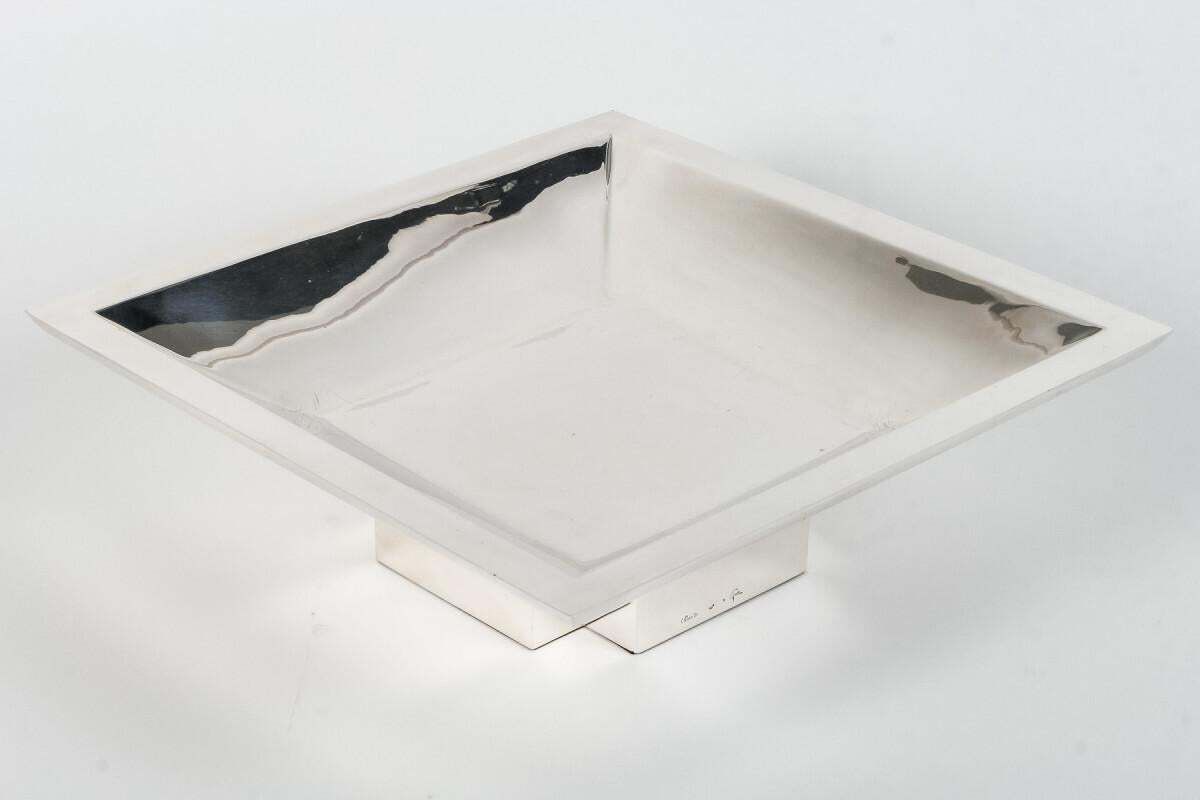 photo for sale D. Garrido – Square Centerpiece In Sterling Silver 20th