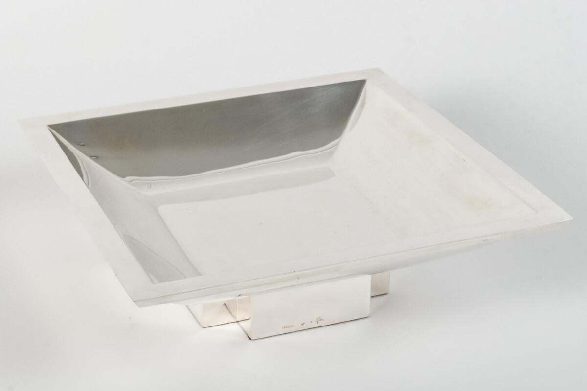 Home Decor D. Garrido – Square Centerpiece In Sterling Silver 20th photo