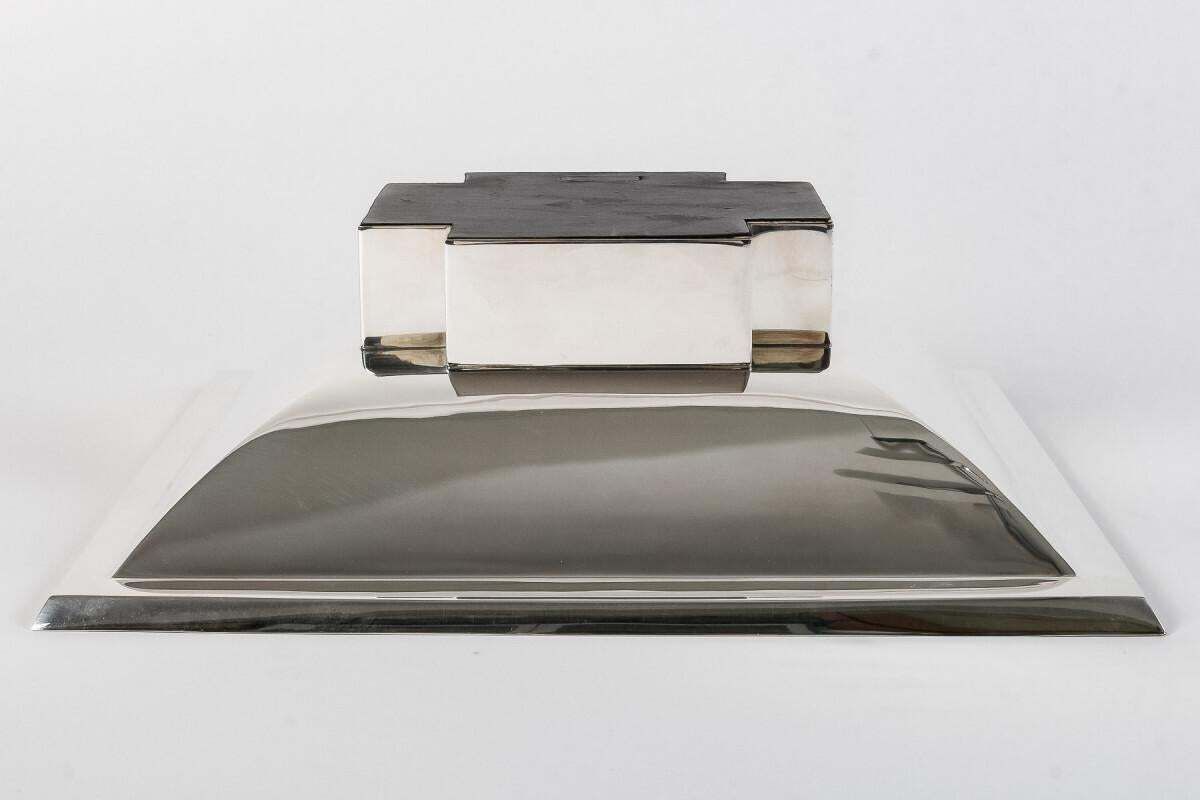 photo vinterior D. Garrido – Square Centerpiece In Sterling Silver 20th