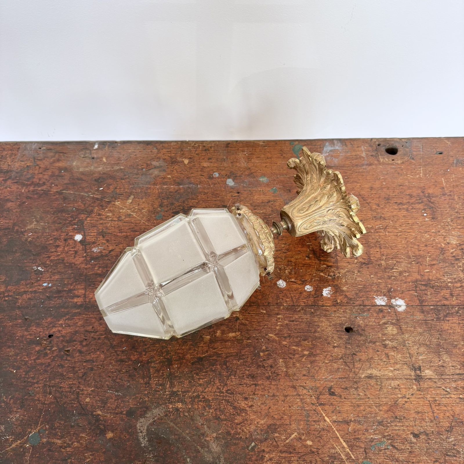 French Frosted Lantern photo for sale