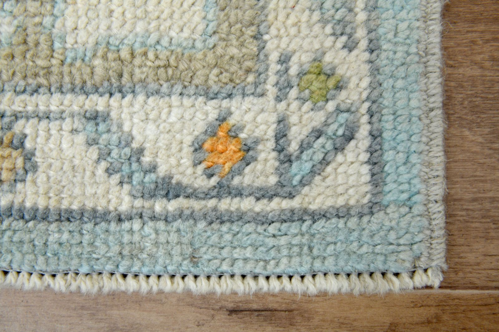 8x10, Original Handmade Oushak Area Rug, Luxury Rug, Vintage Area Rug, One Of A Kind, Soft Blue, Wool Rug photo vintage