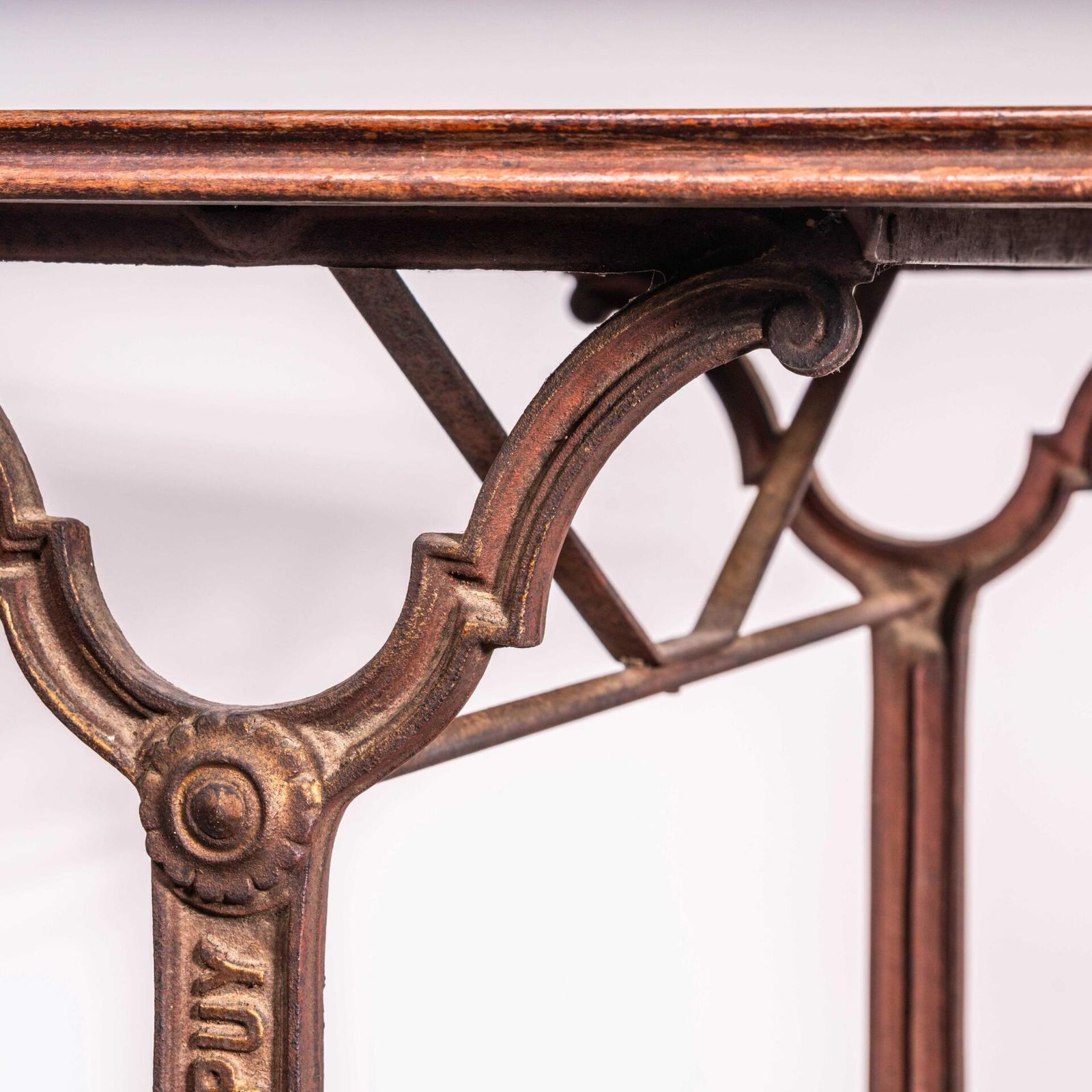1920’s Original French Intricate Relief Cast Base Table photo 594.0