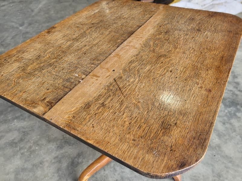 photo for sale Antique Georgian Square Tripod Occasional Side Dining Table
