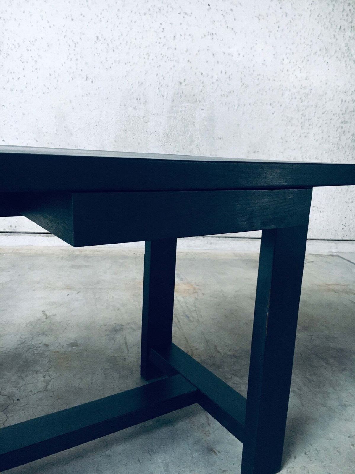photo vintage Midcentury Modern Design Dining Table / Desk By J. Batenburg For Mi, Belgium 1969