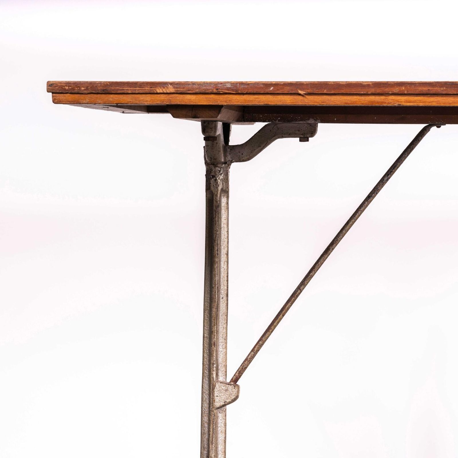 1930’s French Original Cast Base Small Dining Table photo furniture
