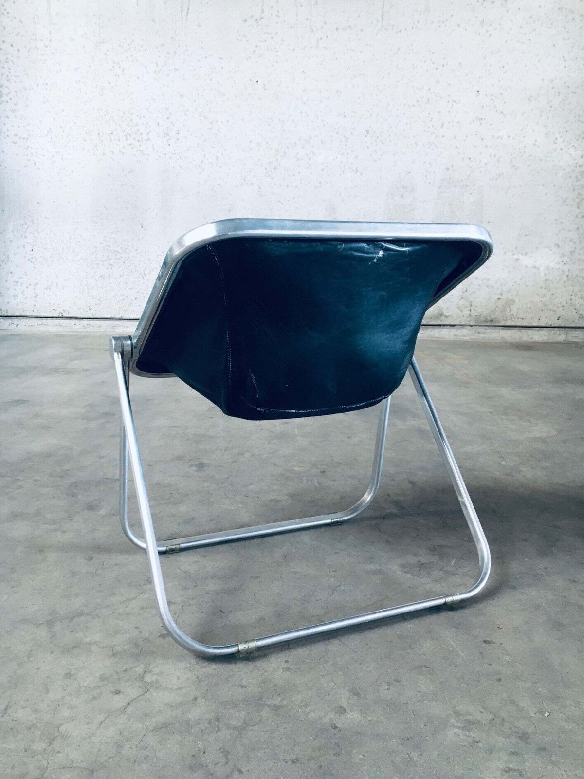Plona Leather Side Chair By Giancarlo Piretti For Castelli, 1970's Italy photo 1250.0