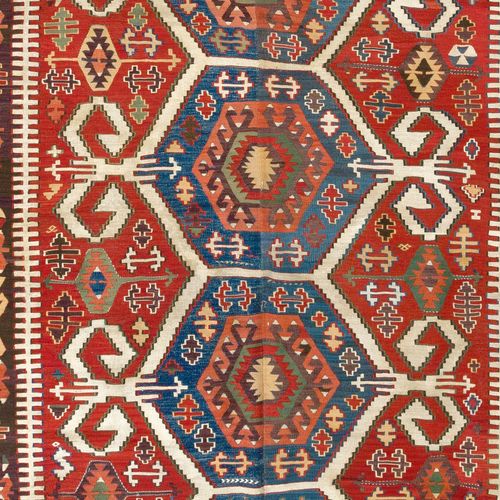 5.6x13.5 Ft Antique Anatolian Konya Kilim, Ca 1880, Flat Weave Rug photo Textiles