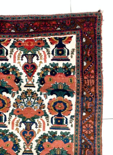 4.8x6.3 Ft Antique Tribal Rug, Excellent Original Condition photo for sale