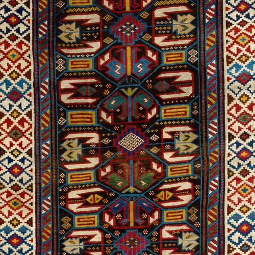 3.8x9.6 Ft Antique Caucasian Kuba Dagestan Runner, Top Shelf Collectors Rug photo furniture