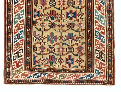 3x6.7 Ft Antique Caucasian Daghestan Rug, Circa 1880 photo 3013.0