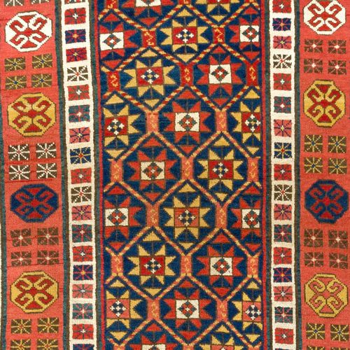 3.7x8 Ft Antique 19th Century Caucasian Talish Long Rug, Circa 1875 photo for sale
