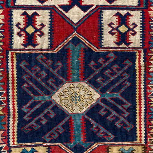 3.7x4.8 Ft Rare 19thcentury Antique Caucasian Shirvan Kuba Rug With Kilim Design photo furniture