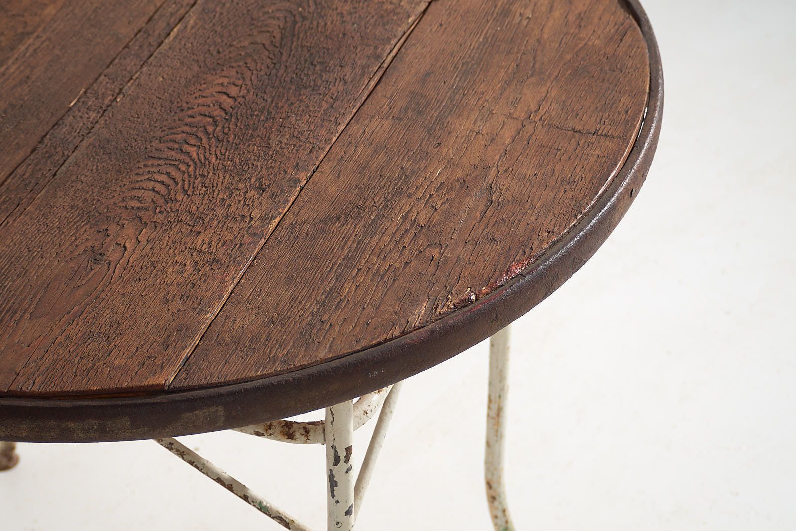 Antique Round Outdoor Metal Table (France, C.1900) photo for sale