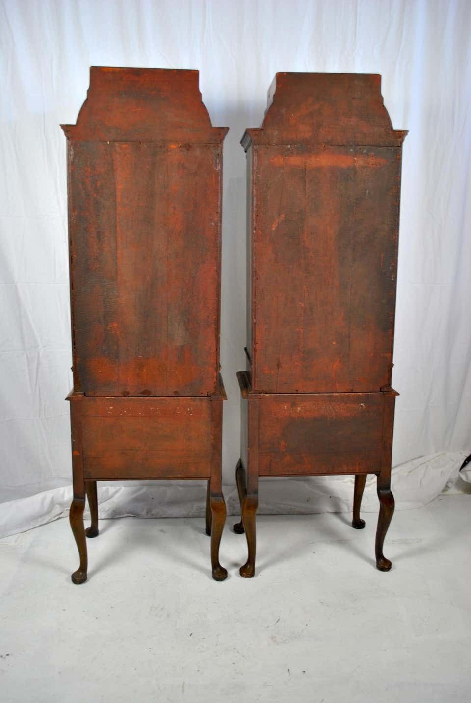 Pair Of 18th Century Queen Anne English Cabinets, 1712 photo furniture