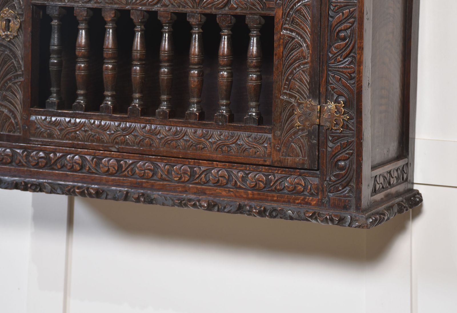 Charles II Oak Mural Livery Cupboard photo for sale