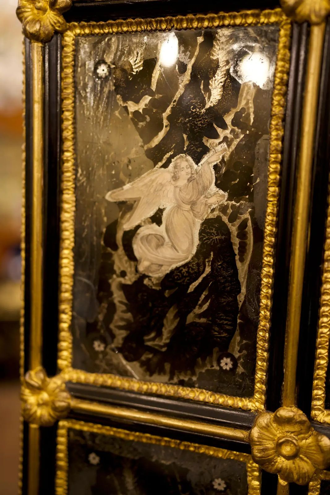 18th Century Parquetry Flemish Cabinet And Base photo vinterior