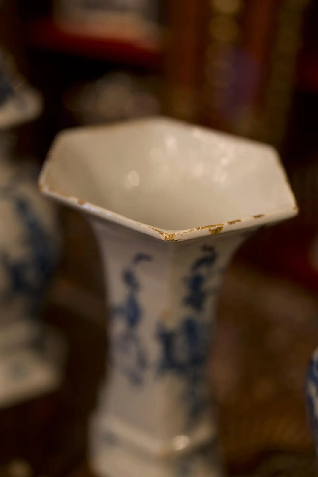 A Garniture Of Mid 18th Century Dutch Delft Blue And White Vases photo buy