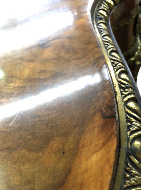 photo buy 19th Century Walnut And Floral Marquetry Credenza