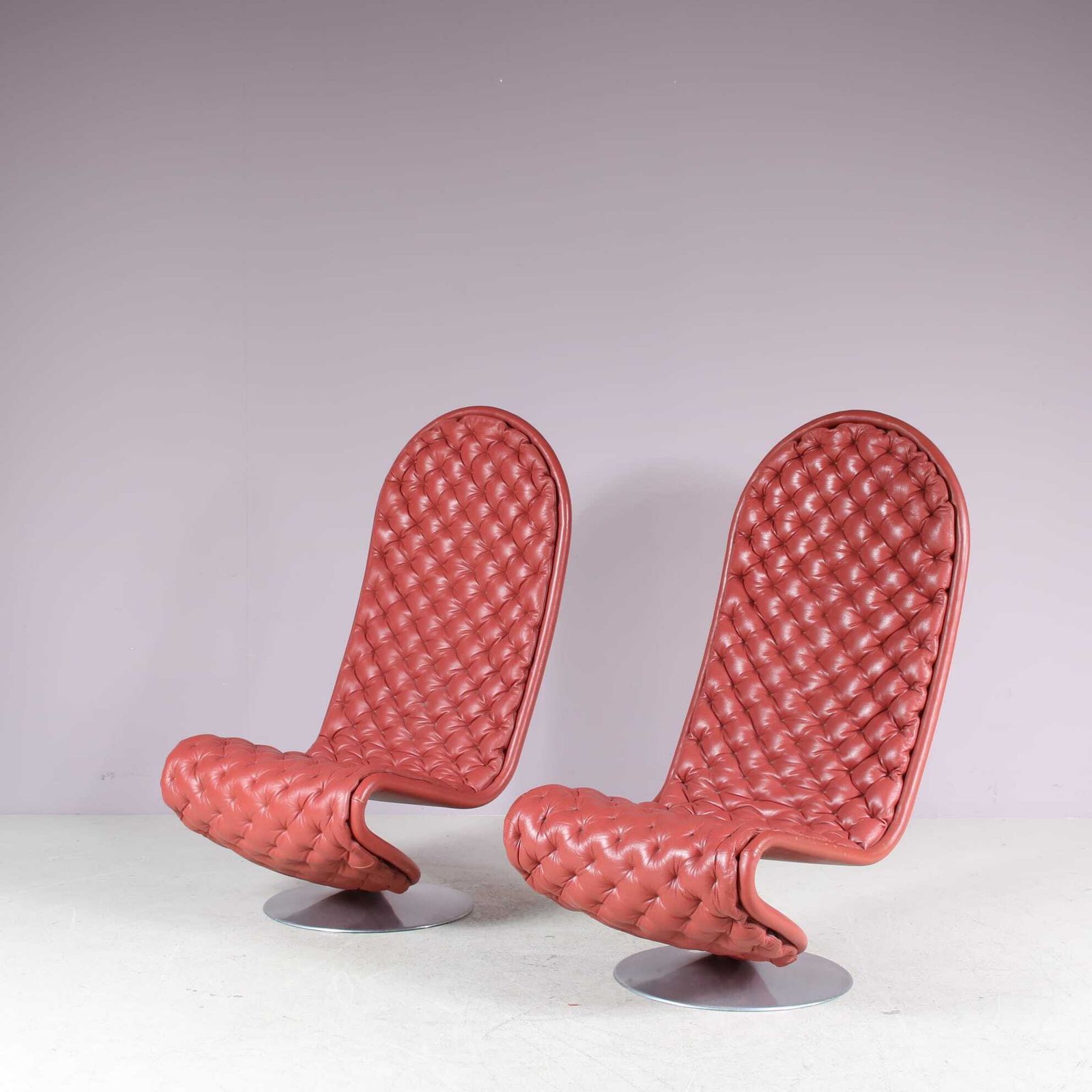 1970s Highback “1 2 3” Chair By Verner Panton For Fritz Hansen, Denmark